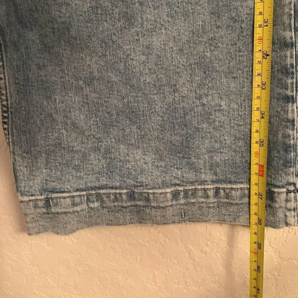 GAP High Rise Wide Leg Crop Light Wash Cotton Blend Women’s Denim Size 18/34